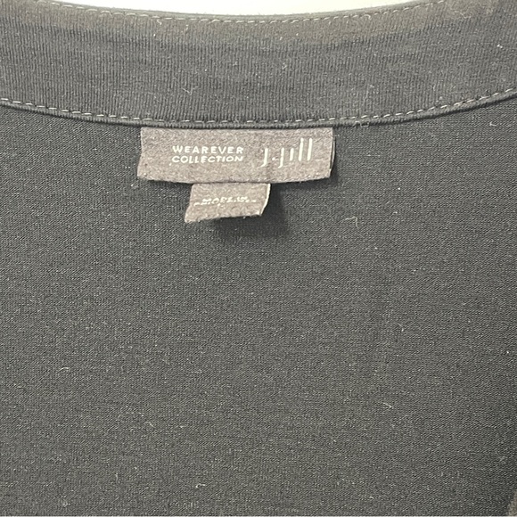 J Jill ~ Size L ~ WearEver One Button Peplum cardigan with Pockets - Picture 4 of 11